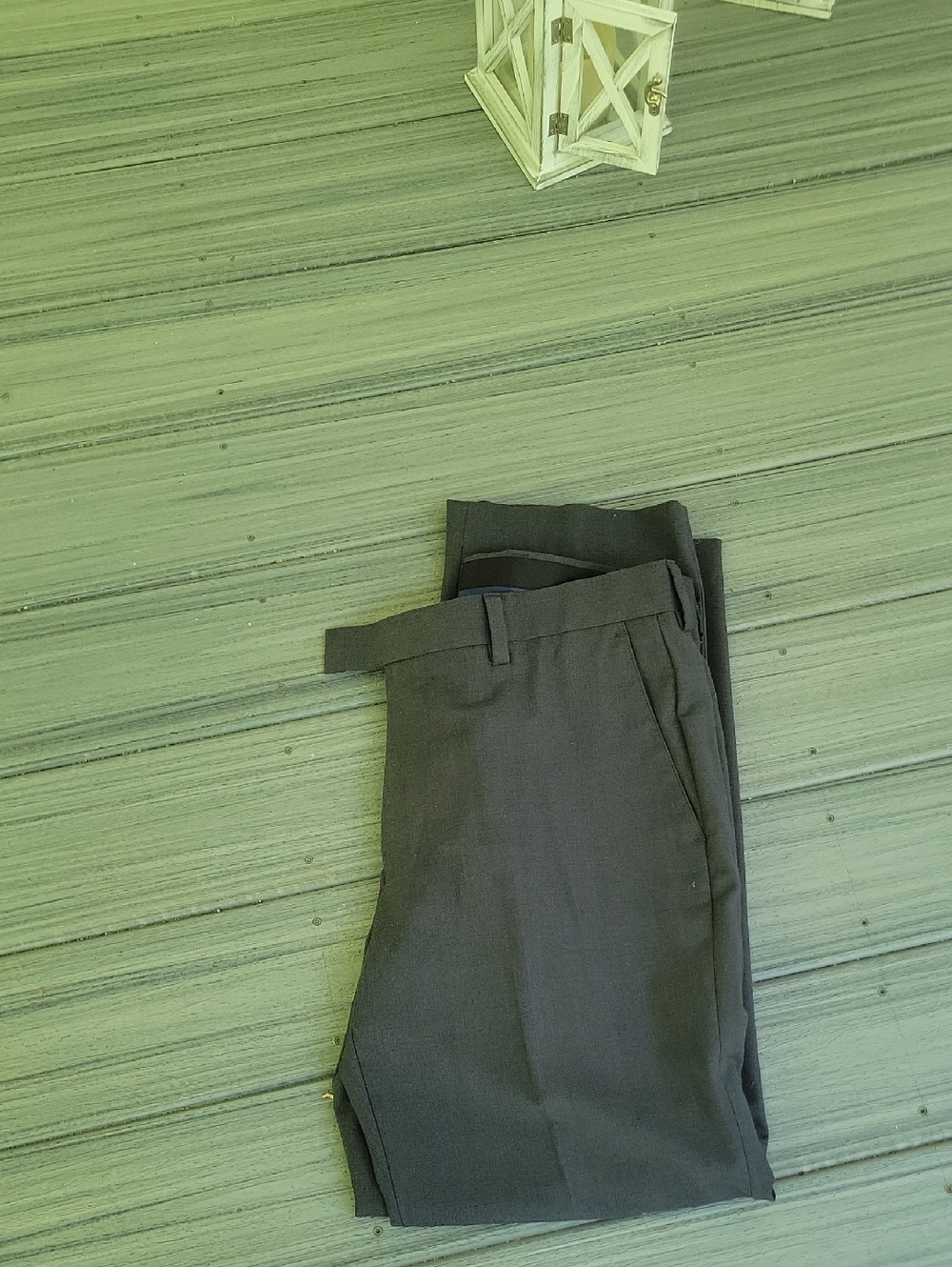 Men's Dress Pants - Dark Gray Classic Trousers